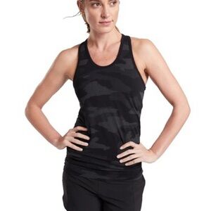 Athleta Black Camouflage Tank Top